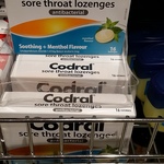 Codral Sore Throat Lozenges Antibacterial Menthol 16 Pack $1 @ Reject Shop