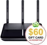 Wireless 1 TP-Link 25% off on 3 Items + Bonus $40/ $60 Woolworths Gift Cards (e.g TP-Link Archer VR600v $149.25 + Bonus $60 GC)