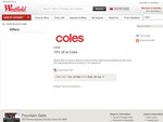 Spend $50+ in store @ Coles Fountain Gate with a meat dept purchase for 10% discount from order