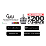 Up to $500 Cashback on The GAIA and GAIA-Titan Speaker Isolators @ IsoAcoustics