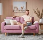 Win a Jazz 2 Seater Sofa in Coco Pink valued at $399 from Fantastic Furniture