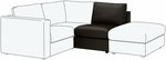 IKEA One Seat Section $49 (RRP: $309) Black Colour Only