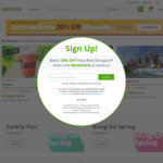 Groupon up to 20% off Sitewide ($40 Cap)