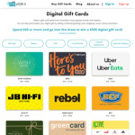 Win 1 of 2 $500 Digital Gift Cards from eGift it