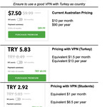 Evernote Annual Plan TRY₺69.99 (~A$12.52, 85% off Australian RRP $90, VPN to Turkey Required)