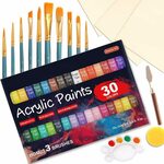 46 Pack Acrylic Paints with Canvas $23.09 (Orig. $32.99) + Delivery ($0 with Prime/ $39 Spend) @ Shuttle Art via Amazon