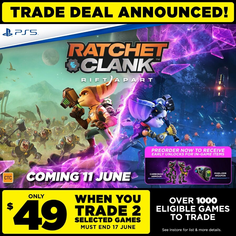 [PS5, Pre Order] Ratchet & Clank: Rift Apart $49 with 2 Eligible Games ...