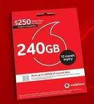 Vodafone $250 Prepaid Starter Kit 12 Month Plan 240GB Data $195 ($165.75 with etika) Delivered @ Cellmate