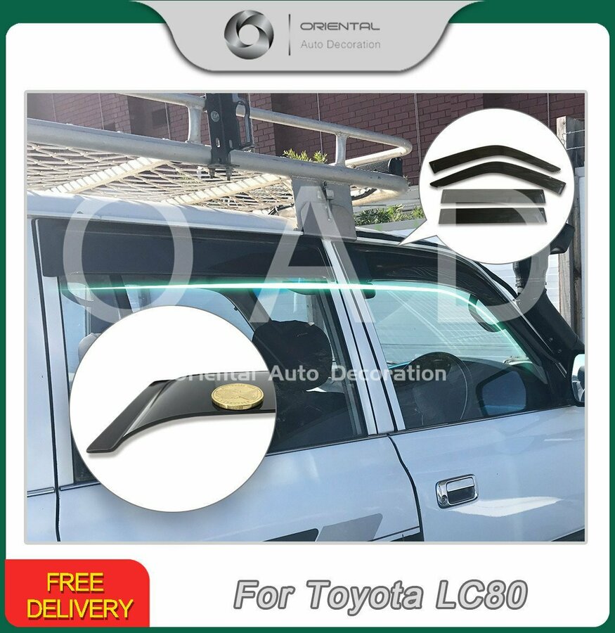 Weather Shields for Toyota LandCruiser 80 Series from $42.99 Delivered ...