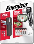 Energizer 250 Lumen and Headlight 350 Lumen Combo Vision Torch $19 + Delivery ($0 C&C/ in-Store) @ Bunnings