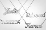 Stunning Sterling Silver Name Necklace $29+ Shipping Save 77%