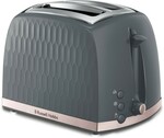 Russell Hobbs Honeycomb 2-Slice Toaster - Grey/Rose - RHT702GCH $39.50 + Delivery ($0 C&C/ in-Store) @ BIG W