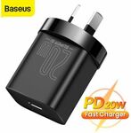 [eBay Plus] Baseus 20W USB-C Fast PD Power Adapter $17.27 (Usually $21.59) + Delivery ($0 to Metro) @ Baseus eBay