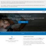 CitiBank Online Saver Account, 2.85% p.a Variable Interest Rate for First 4 Months, on Balances up to $500,000 (New Accounts)