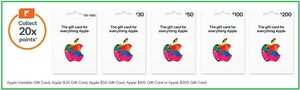 20x Everyday Rewards Points On Apple Gift Cards Woolworths, 41% OFF