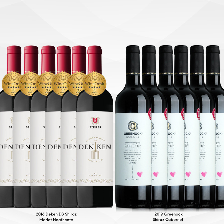 Greenock Estate Red Wine Dozen: 2019 Greenock Shiraz Cabernet x 2016 ...