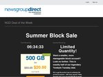 500GB Usenet Block Account for US $20 with NewsGroupDirect.com - Summer Block Sale Ends 3PM 4 July