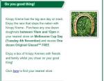 Buy a Dozen Krispy Kremes get a Dozen FREE this Melbourne Cup Day!