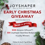 Win a US$300 Amazon Gift Card or 1 of 3 Joyshaper Seamless Bodysuits from Fitvalen