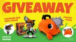 Win 1 of 5 Chainsaw Man Vinyl Figures or 1 of 5 Pochita Plushies from youtooz