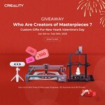 Win a Laser Engraver, 3D Scanner and 3D Printer from Creality