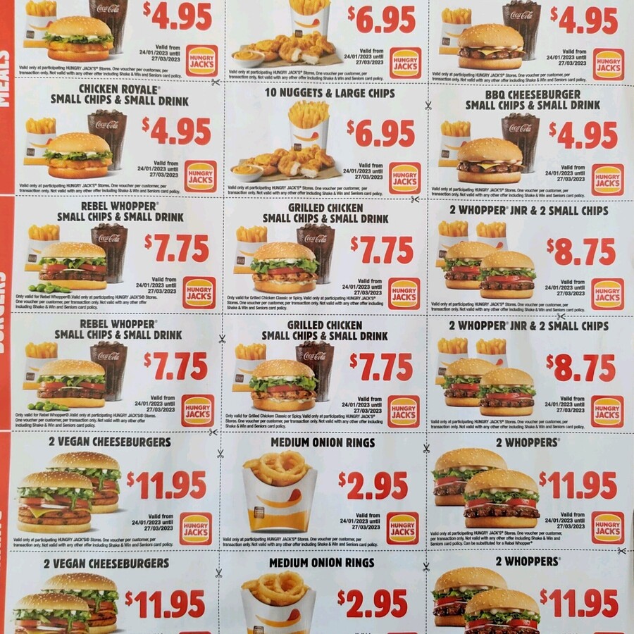 Hungry Jack S Vouchers Valid Until 27 March 2023 OzBargain   752628x 