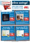 This weekend specials  KMart on Homemaker whitegoods,  bar fridges $79 Dryers $99  and more