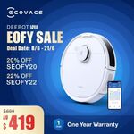 ECOVACS DEEBOT N8 Robot Vacuum Cleaner $415.62 ($404.82 eBay Plus) Delivered @ ECOVACS eBay