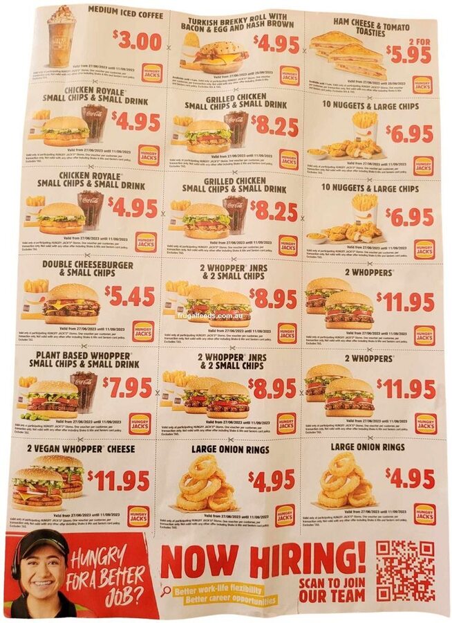 Hungry Jack S Vouchers Valid Until 11th September 2023 Excludes TAS   784228x 