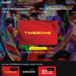 15% off Timezone, Zone Bowling and Kingpin Gift Cards @ Card.gift
