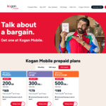 Kogan 365 Days Prepaid Mobile Plans 33% off (SIM, eSIM, Recharge) 300GB $179.00, 500GB $199.00 Delivered @ Kogan Mobile