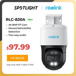 Reolink RLC-830A Smart 4K PT Security Camera with Auto Tracking, Person/Vehicle/Pet Detection $156.22 Delivered @ Reolink
