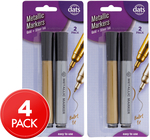 2 x Dats Metallic Markers 2-Pack - Gold/Silver $1.60 + Shipping ($0 with OnePass) @ Catch