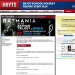 VIC, NSW, WA: See The Batman Trilogy in IMAX for $7 Each Per Film 8-14 Nov