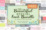 The Beautiful Special Font Bundle (73 Premium Fonts) - Free (Valued US$1113) @ Creative Fabrica