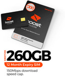 12 Months Boost Mobile SIM Card | 260GB Data | $249 Delivered (Was $300) @ Cellpoint