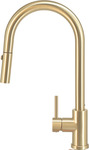 Pris Pull Out Round Kitchen Mixer - Brushed Brass $246 Delivered @ UltimateSpace