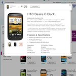 HTC Desire C Black $179. Includes a FREE Set of Beats URbeats Headphones (RRP $99)