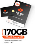 Boost 12-Month Prepaid SIM: $230 170GB for $180 Shipped @ Lucky Mobile eBay