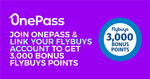 Bonus 3,000 Flybuys Points When You Sign up for OnePass Annual Membership $40 @ OnePass