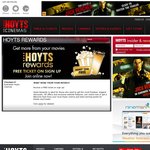 Hoyts Rewards $10 Sign up and Recieve FREE TICKET