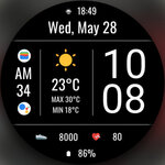 [Android, WearOS] Free Watch Face - DADAM105 Weather Digital Watch (Was A$3.29) @ Google Play
