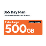 Kogan Mobile Prepaid Plan Extra Large 365 Days 500GB $209 @ Kogan