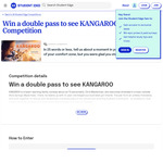 Win 1 of 18 Double Passes to Kangaroo from Student Edge