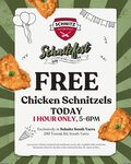 [VIC] Free Chicken Schnitzels Today (17/9) from 5pm-6pm @ Schnitz (Como, South Yarra)