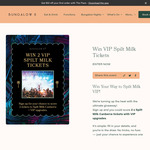 Win 2x Spilt Milk Canberra Tickets with VIP Upgrades from Bungalow 8 / Australian Venue Co