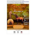 Buy 5 Cavalia Show Tickets Get 5 Free Tickets from $79.00. Brisbane Shows Only