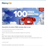 PennyTel's 100 Minutes FREE - Offer Is Back !