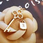 Locket & Key Charms + Bracelet Chain RRP $15 Now $7 Delivered