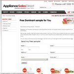 Free Sample of Dominant Front Loader Laundry Powder from Appliance Sales Direct